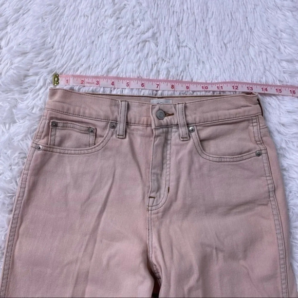 New J Crew Classic Straight Leg Jeans High Rise Overdyed Pink - Picture 8 of 11